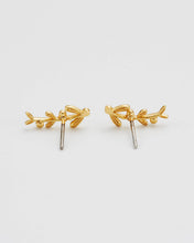 Load image into Gallery viewer, Niva Mistletoe Pearl Climber Earrings
