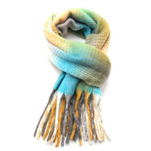 Load image into Gallery viewer, Rosie Tartan Scarf - Blue
