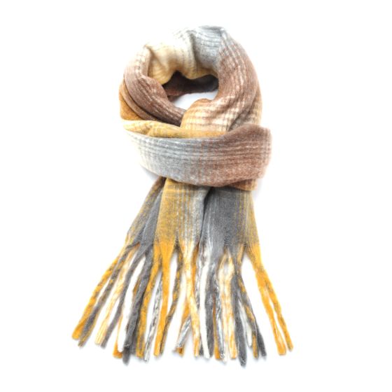 Rosie Tartan Scarf - Yellow