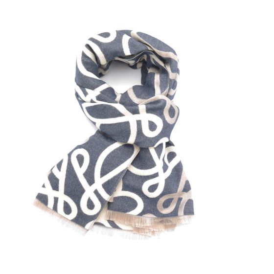 Loops scarf in navy