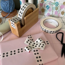 Load image into Gallery viewer, Paw Print 24mm wide paper tape
