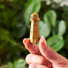 Load image into Gallery viewer, Lighthouse Mini Model, Brass Diy Building Kit

