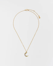 Load image into Gallery viewer, Nightshade Moon Gold Chain Necklace
