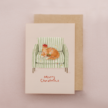Load image into Gallery viewer, Christmas Card | Cat Card | Ginger Cat | Festive Card
