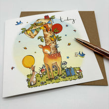 Load image into Gallery viewer, 1st Birthday Card - Woodland Deer
