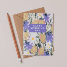 Load image into Gallery viewer, Purple Flowers Wedding Card
