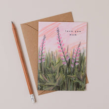 Load image into Gallery viewer, Pink Flowers Love You Mum Mother&#39;s Day Card
