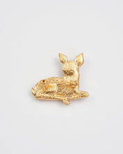 Load image into Gallery viewer, Resting Fawn Enamel Brooch
