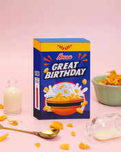 Load image into Gallery viewer, Great Birthday Card | 90s Frosted Cereal Box Pop Art Style
