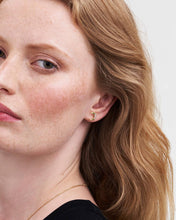 Load image into Gallery viewer, Nightshade Moon Gold Stud Earrings
