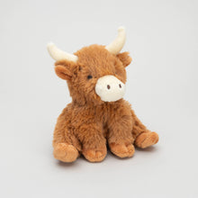 Load image into Gallery viewer, Mini Horned Highland Cow Plush Baby Soft Toy - 11cm
