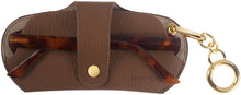 Load image into Gallery viewer, Eyefold Slim Wrap Glasses Case Chestnut Gold with detachable bag chain
