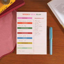 Load image into Gallery viewer, A5 Meal Planner &amp; Shopping List | Work Hard, Play Nice

