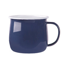 Load image into Gallery viewer, Argon Tableware Coloured Enamel Belly Mug - 375ml - Navy
