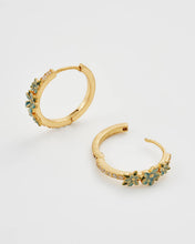 Load image into Gallery viewer, Floral Wreath Hoop Earrings
