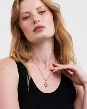 Load image into Gallery viewer, Robin &amp; Blackberry Gold Oval Locket Necklace
