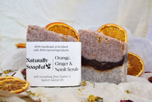 Load image into Gallery viewer, Orange, Ginger &amp; Neroli Scrub Handmade Soap Bar

