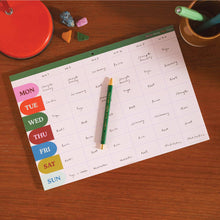 Load image into Gallery viewer, A4 Weekly / Monthly Planner Pad | Work Hard, Play Nice

