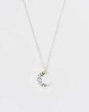 Load image into Gallery viewer, Nightshade Moon Silver Chain Necklace

