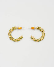 Load image into Gallery viewer, Wheat Hoop Earrings
