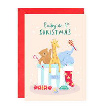 Load image into Gallery viewer, Baby's First Christmas Card
