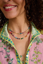Load image into Gallery viewer, Molly Gold &amp; Rainbow Beaded Gemstone Necklace
