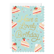 Load image into Gallery viewer, Birthday Card – Victoria Sponge Cake Greeting Card
