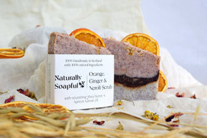 Orange, Ginger & Neroli Scrub Handmade Soap Bar