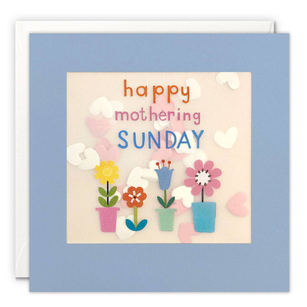 Mothering Sunday Flowers Paper Shakies Card