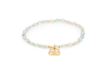 Load image into Gallery viewer, Laria Blue Topaz &amp; Gold Beaded Bracelet
