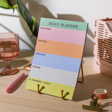 Load image into Gallery viewer, Daily Planner Pad  | Rainbow Colour Block Notepad
