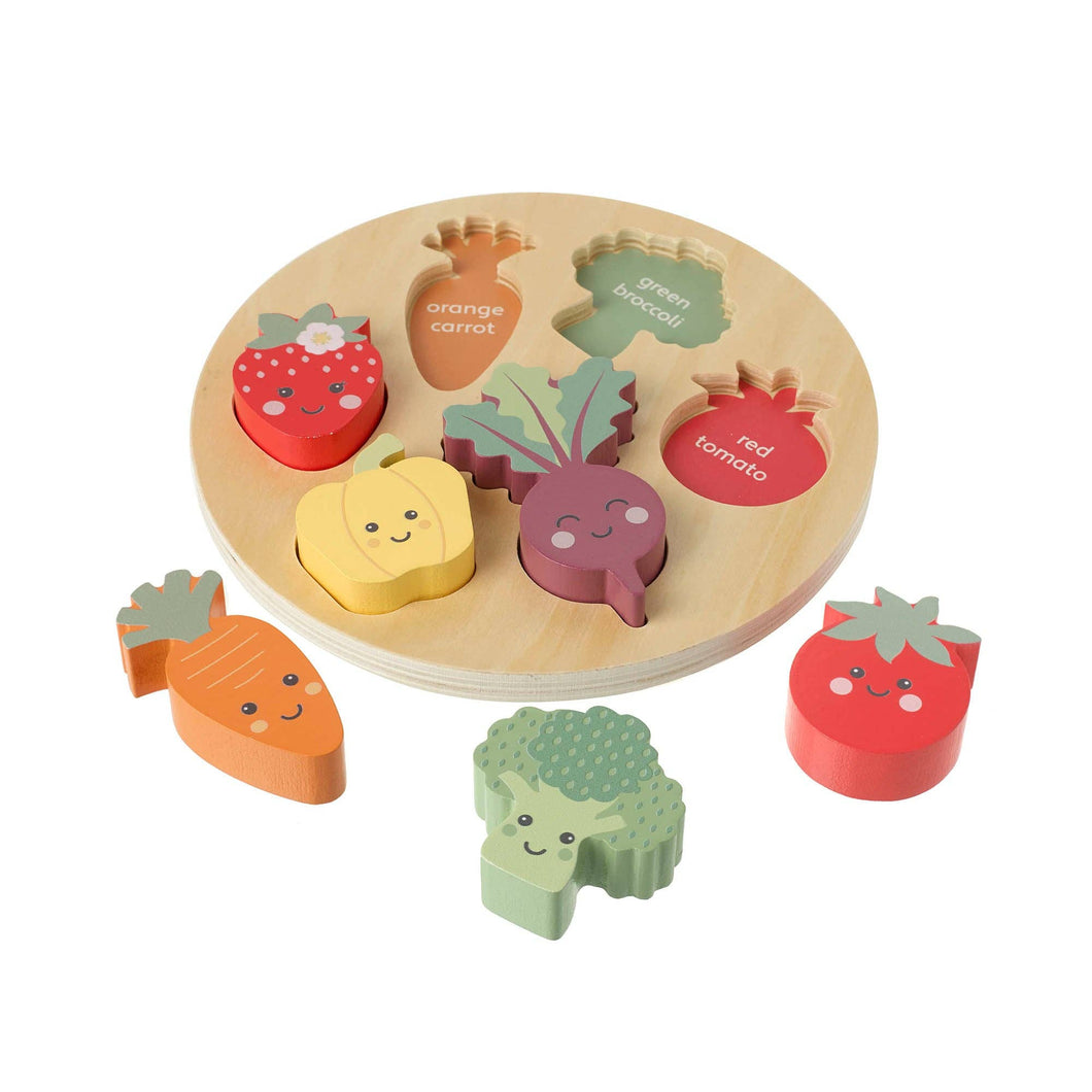 Happy Veggies Wooden Puzzle