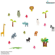 Load image into Gallery viewer, Fun Animals Wall Sticker Pack
