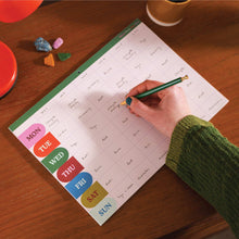 Load image into Gallery viewer, A4 Weekly / Monthly Planner Pad | Work Hard, Play Nice
