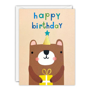 Birthday Bear Minnows Card