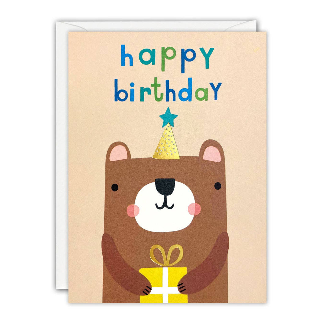 Birthday Bear Minnows Card