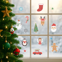 Load image into Gallery viewer, Fun Christmas Window Stickers Flatpack
