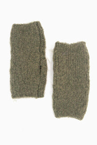 Alexa Textured Wrist Warmers Khaki