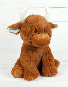 Jomanda Highland Cow Plush Baby Toy Large Stuffed Cow 30cm