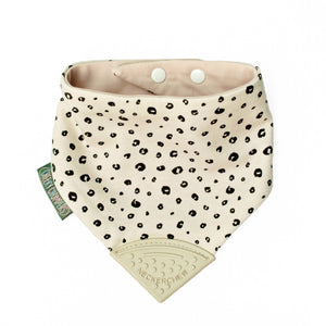 Neckerchew Teething Dribble Bib - Leopard Spot