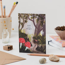 Load image into Gallery viewer, You Are Magic Toadstool Encouragement Card
