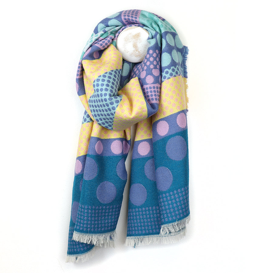 Bold Multi Spot Woven Scarf