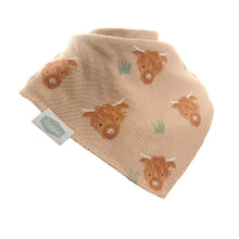 Load image into Gallery viewer, Highland Cow print bib
