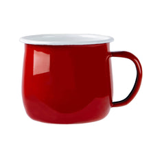 Load image into Gallery viewer, Argon Tableware Coloured Enamel Belly Mug - 375ml - Red
