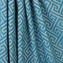 Load image into Gallery viewer, Frankie Teal Reversible Geometric Weave Scarf
