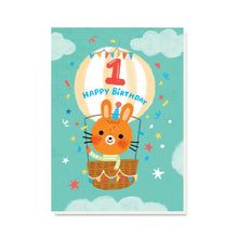 Load image into Gallery viewer, 1st Birthday Bear Card
