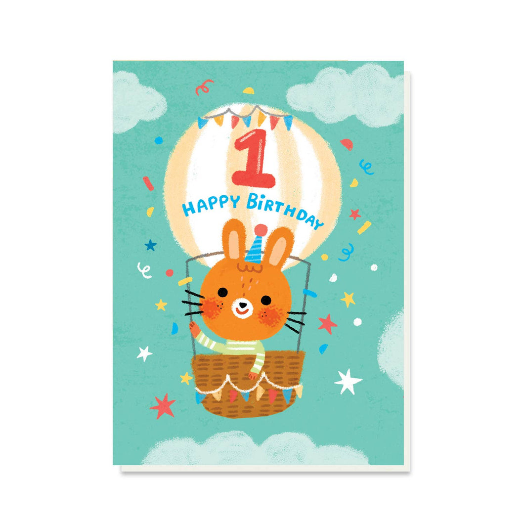 1st Birthday Bear Card