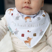 Load image into Gallery viewer, My First Christmas Winter Animals Bib
