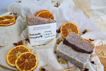 Load image into Gallery viewer, Orange, Ginger &amp; Neroli Scrub Handmade Soap Bar
