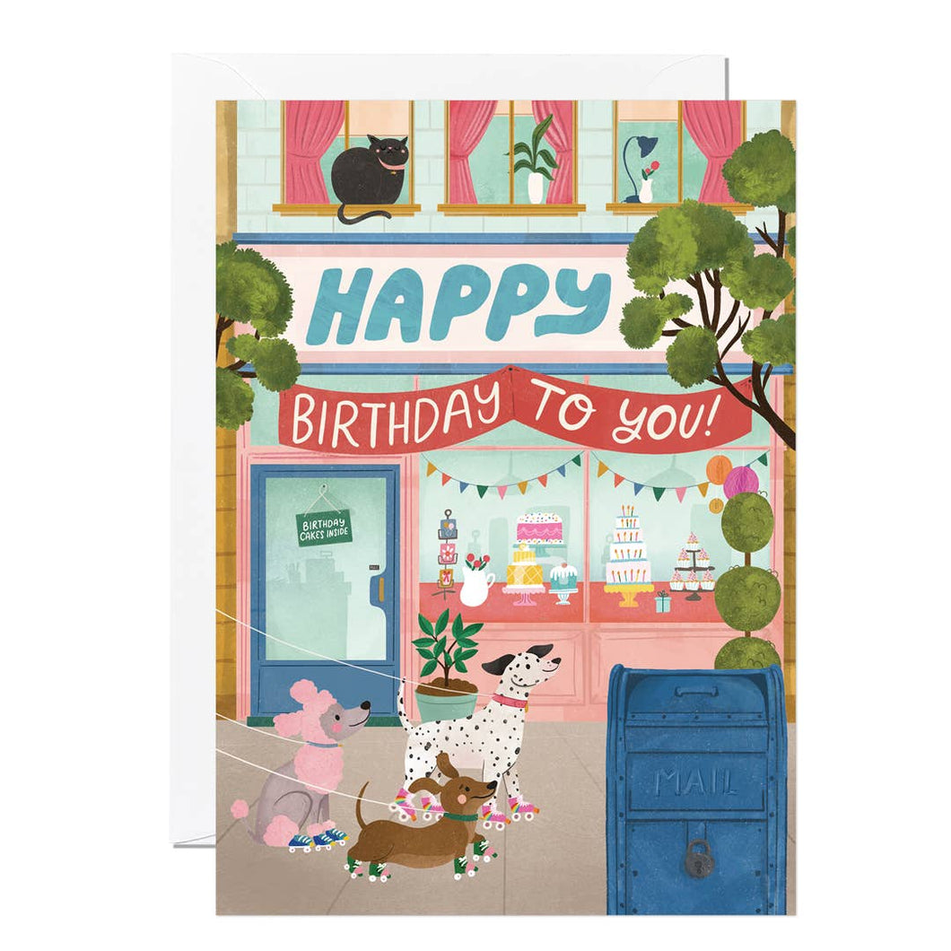 Birthday Cake Shop Card
